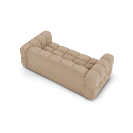 Sky 3-Sitzer Sofa aus Samt in Sand (Casino Lion), 214x102x70 cm von Cosmopolitan Design – Bild 4