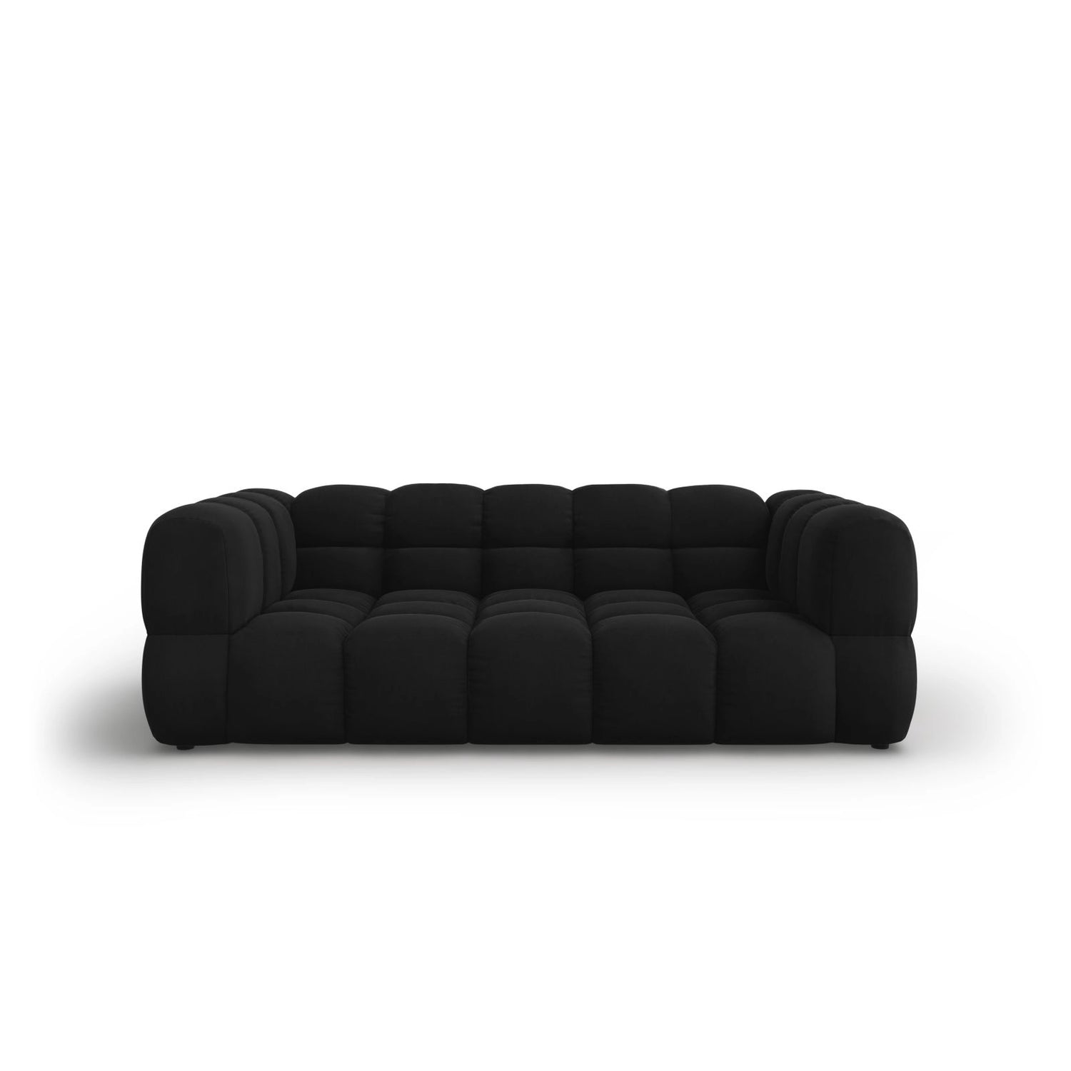 Sky 3-Sitzer Sofa aus Samt in Schwarz (Casino Black), 214x102x70 cm von Cosmopolitan Design – Bild 1