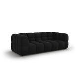 Sky 3-Sitzer Sofa aus Samt in Schwarz (Casino Black), 214x102x70 cm von Cosmopolitan Design – Bild 3