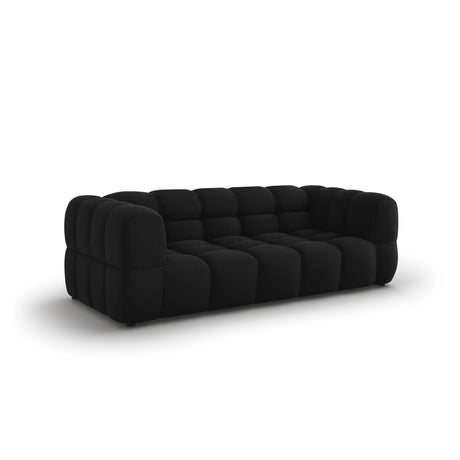 Sky 3-Sitzer Sofa aus Samt in Schwarz (Casino Black), 214x102x70 cm von Cosmopolitan Design – Bild 3