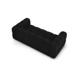 Sky 3-Sitzer Sofa aus Samt in Schwarz (Casino Black), 214x102x70 cm von Cosmopolitan Design – Bild 4
