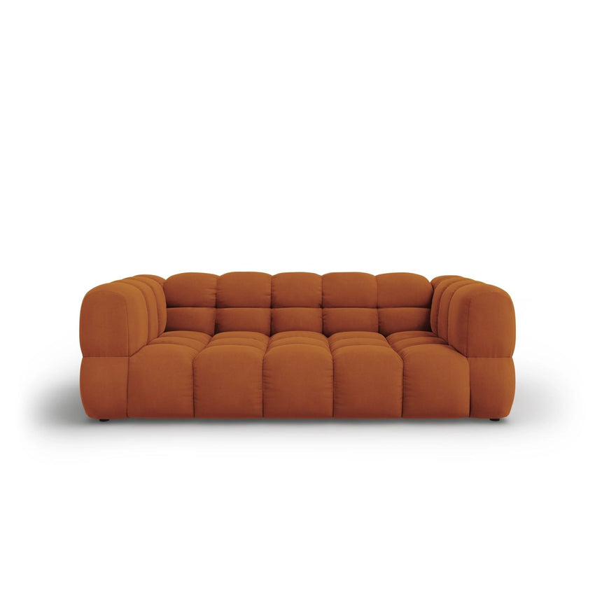 Sky 3-Sitzer Sofa aus Samt in Terrakotta (Casino Terracota), 214x102x70 cm von Cosmopolitan Design – Bild 1