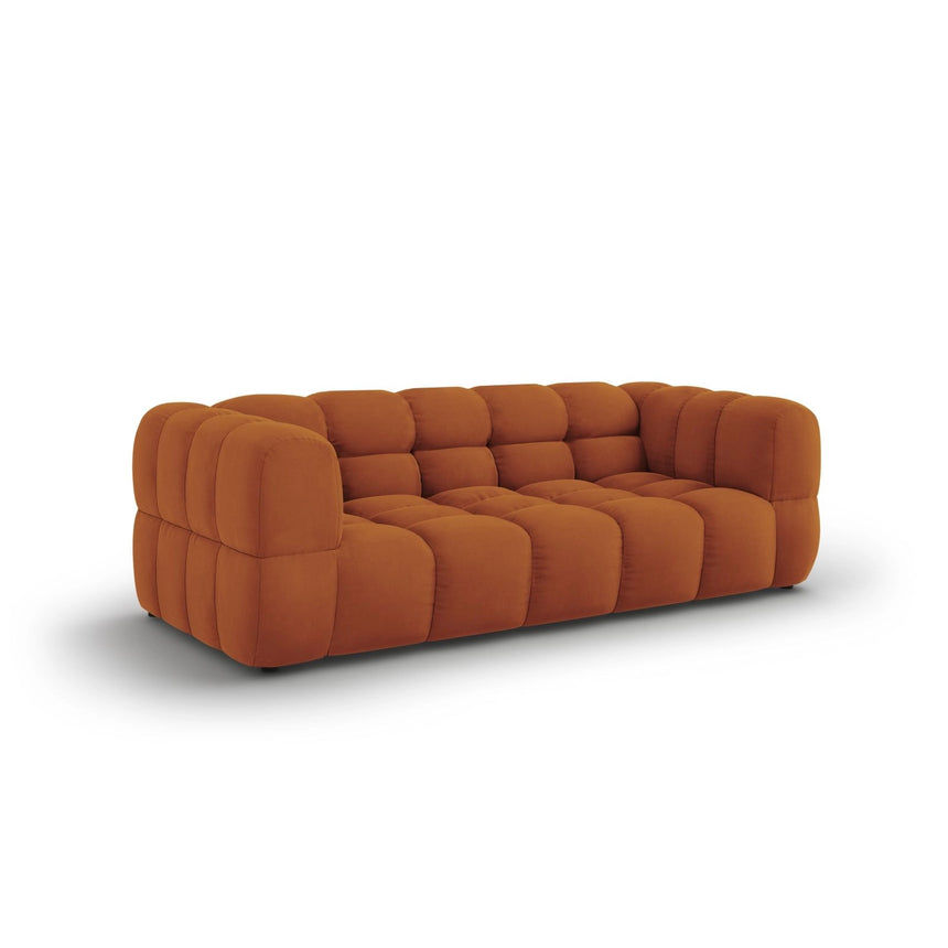 Sky 3-Sitzer Sofa aus Samt in Terrakotta (Casino Terracota), 214x102x70 cm von Cosmopolitan Design – Bild 3