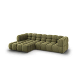 Sky 4-Sitzer Ecksofa, Linke Seite, aus Samt in Hellgrün (Casino Forest), 272x162x70 cm von Cosmopolitan Design – Bild 3
