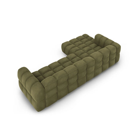 Sky 4-Sitzer Ecksofa, Linke Seite, aus Samt in Hellgrün (Casino Forest), 300x162x70 cm von Cosmopolitan Design – Bild 5