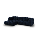 Sky 4-Sitzer Ecksofa, Linke Seite, aus Samt in Königsblau (Casino Deep Blue), 272x162x70 cm von Cosmopolitan Design – Bild 3