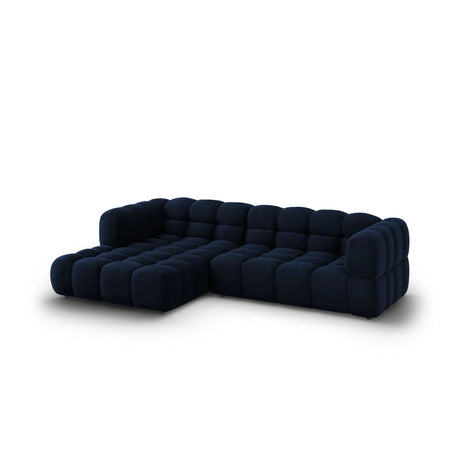 Sky 4-Sitzer Ecksofa, Linke Seite, aus Samt in Königsblau (Casino Deep Blue), 272x162x70 cm von Cosmopolitan Design – Bild 3
