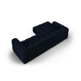 Sky 4-Sitzer Ecksofa, Linke Seite, aus Samt in Königsblau (Casino Deep Blue), 272x162x70 cm von Cosmopolitan Design – Bild 4