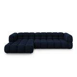 Sky 4-Sitzer Ecksofa, Linke Seite, aus Samt in Königsblau (Casino Deep Blue), 300x162x70 cm von Cosmopolitan Design – Bild 1