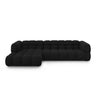 Sky 4-Sitzer Ecksofa, Linke Seite, aus Samt in Schwarz (Casino Black), 300x162x70 cm von Cosmopolitan Design – Bild 1