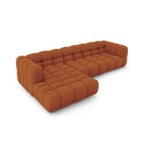 Sky 4-Sitzer Ecksofa, Linke Seite, aus Samt in Terrakotta (Casino Terracota), 300x162x70 cm von Cosmopolitan Design – Bild 4