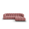 Sky 4-Sitzer Ecksofa, Rechte Seite, aus Samt in Flamingo (Casino Salmon), 272x162x70 cm von Cosmopolitan Design – Bild 1