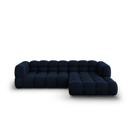 Sky 4-Sitzer Ecksofa, Rechte Seite, aus Samt in Königsblau (Casino Deep Blue), 272x162x70 cm von Cosmopolitan Design – Bild 1