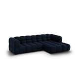 Sky 4-Sitzer Ecksofa, Rechte Seite, aus Samt in Königsblau (Casino Deep Blue), 272x162x70 cm von Cosmopolitan Design – Bild 3