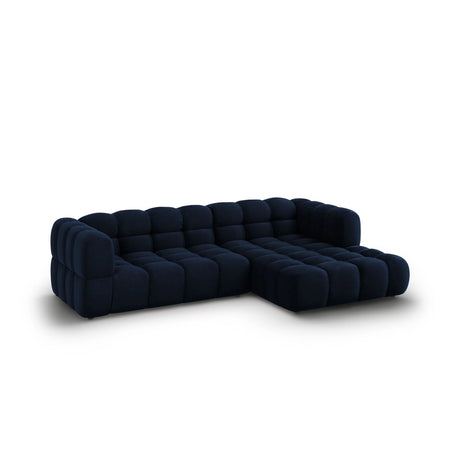 Sky 4-Sitzer Ecksofa, Rechte Seite, aus Samt in Königsblau (Casino Deep Blue), 272x162x70 cm von Cosmopolitan Design – Bild 3