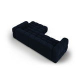 Sky 4-Sitzer Ecksofa, Rechte Seite, aus Samt in Königsblau (Casino Deep Blue), 272x162x70 cm von Cosmopolitan Design – Bild 4