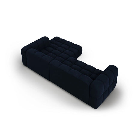 Sky 4-Sitzer Ecksofa, Rechte Seite, aus Samt in Königsblau (Casino Deep Blue), 272x162x70 cm von Cosmopolitan Design – Bild 4