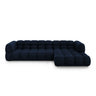 Sky 4-Sitzer Ecksofa, Rechte Seite, aus Samt in Königsblau (Casino Deep Blue), 300x162x70 cm von Cosmopolitan Design – Bild 1