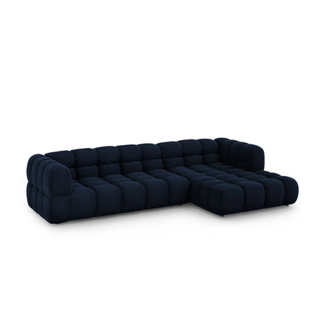 Sky 4-Sitzer Ecksofa, Rechte Seite, aus Samt in Königsblau (Casino Deep Blue), 300x162x70 cm von Cosmopolitan Design – Bild 3