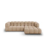Sky 4-Sitzer Ecksofa, Rechte Seite, aus Samt in Sand (Casino Lion), 272x162x70 cm von Cosmopolitan Design – Bild 1