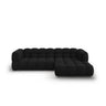 Sky 4-Sitzer Ecksofa, Rechte Seite, aus Samt in Schwarz (Casino Black), 272x162x70 cm von Cosmopolitan Design – Bild 1