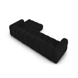 Sky 4-Sitzer Ecksofa, Rechte Seite, aus Samt in Schwarz (Casino Black), 300x162x70 cm von Cosmopolitan Design – Bild 5