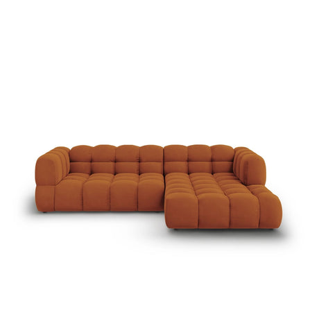 Sky 4-Sitzer Ecksofa, Rechte Seite, aus Samt in Terrakotta (Casino Terracota), 272x162x70 cm von Cosmopolitan Design – Bild 1