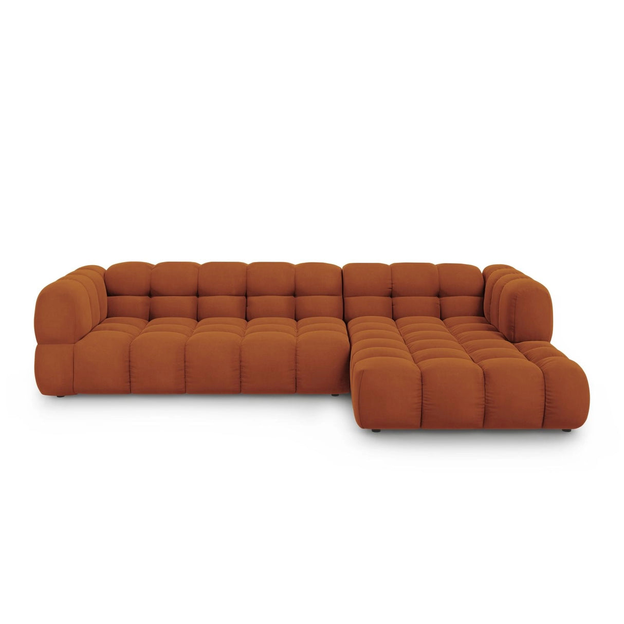 Sky 4-Sitzer Ecksofa, Rechte Seite, aus Samt in Terrakotta (Casino Terracota), 300x162x70 cm von Cosmopolitan Design – Bild 1