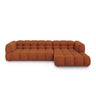 Sky 4-Sitzer Ecksofa, Rechte Seite, aus Samt in Terrakotta (Casino Terracota), 300x162x70 cm von Cosmopolitan Design – Bild 1