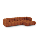 Sky 4-Sitzer Ecksofa, Rechte Seite, aus Samt in Terrakotta (Casino Terracota), 300x162x70 cm von Cosmopolitan Design – Bild 3