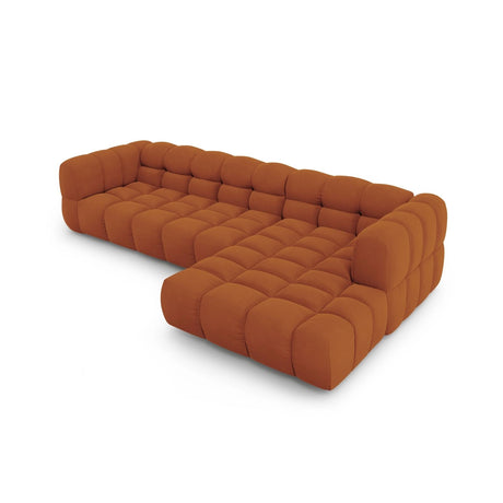Sky 4-Sitzer Ecksofa, Rechte Seite, aus Samt in Terrakotta (Casino Terracota), 300x162x70 cm von Cosmopolitan Design – Bild 4
