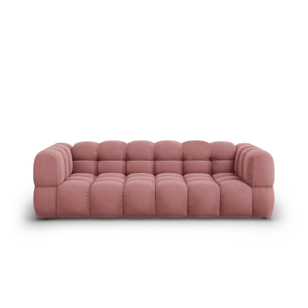 Sky 4-Sitzer Sofa aus Samt in Flamingo (Casino Salmon), 244x102x70 cm von Cosmopolitan Design – Bild 1
