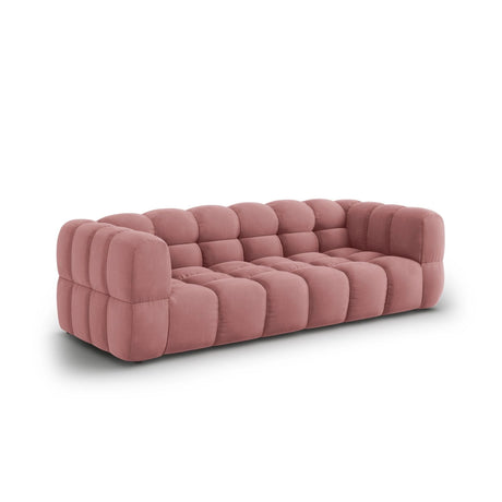 Sky 4-Sitzer Sofa aus Samt in Flamingo (Casino Salmon), 244x102x70 cm von Cosmopolitan Design – Bild 3