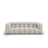 Sky 4-Sitzer Sofa aus Samt in Hellbeige (Casino Pearl), 244x102x70 cm von Cosmopolitan Design – Bild 1