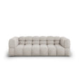 Sky 4-Sitzer Sofa aus Samt in Hellbeige (Casino Pearl), 244x102x70 cm von Cosmopolitan Design – Bild 1
