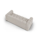 Sky 4-Sitzer Sofa aus Samt in Hellbeige (Casino Pearl), 244x102x70 cm von Cosmopolitan Design – Bild 4