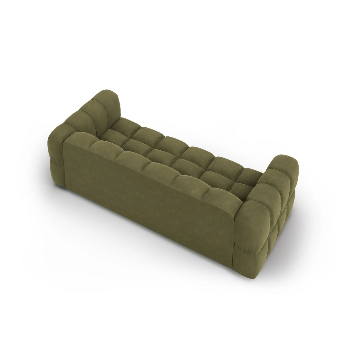 Sky 4-Sitzer Sofa aus Samt in Hellgrün (Casino Forest), 244x102x70 cm von Cosmopolitan Design – Bild 4