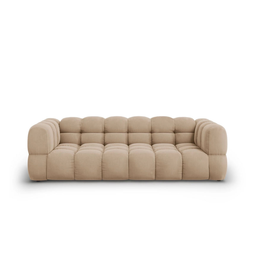 Sky 4-Sitzer Sofa aus Samt in Sand (Casino Lion), 244x102x70 cm von Cosmopolitan Design – Bild 1