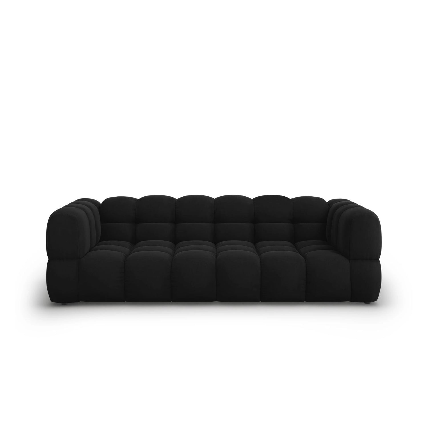 Sky 4-Sitzer Sofa aus Samt in Schwarz (Casino Black), 244x102x70 cm von Cosmopolitan Design – Bild 1