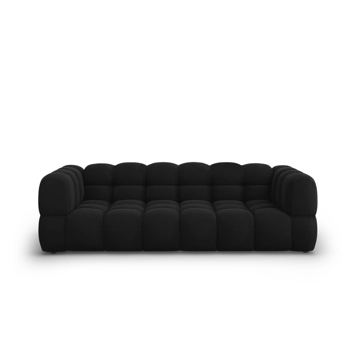 Sky 4-Sitzer Sofa aus Samt in Schwarz (Casino Black), 244x102x70 cm von Cosmopolitan Design – Bild 1