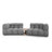 Sky Modulares 2-Sitzer Sofa aus Samt, 280x148 cm von Cosmopolitan Design – Bild 1