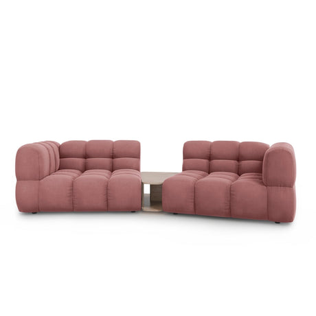 Sky Modulares 2-Sitzer Sofa aus Samt in Flamingo (Casino Salmon), 280x148 cm von Cosmopolitan Design – Bild 1