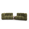 Sky Modulares 2-Sitzer Sofa aus Samt in Hellgrün (Casino Forest), 280x148 cm von Cosmopolitan Design – Bild 1