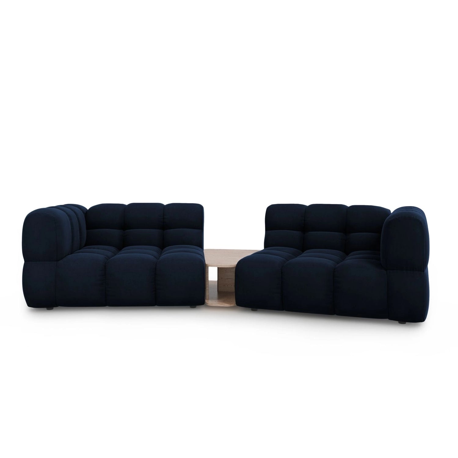 Sky Modulares 2-Sitzer Sofa aus Samt in Königsblau (Casino Deep Blue), 280x148 cm von Cosmopolitan Design – Bild 1