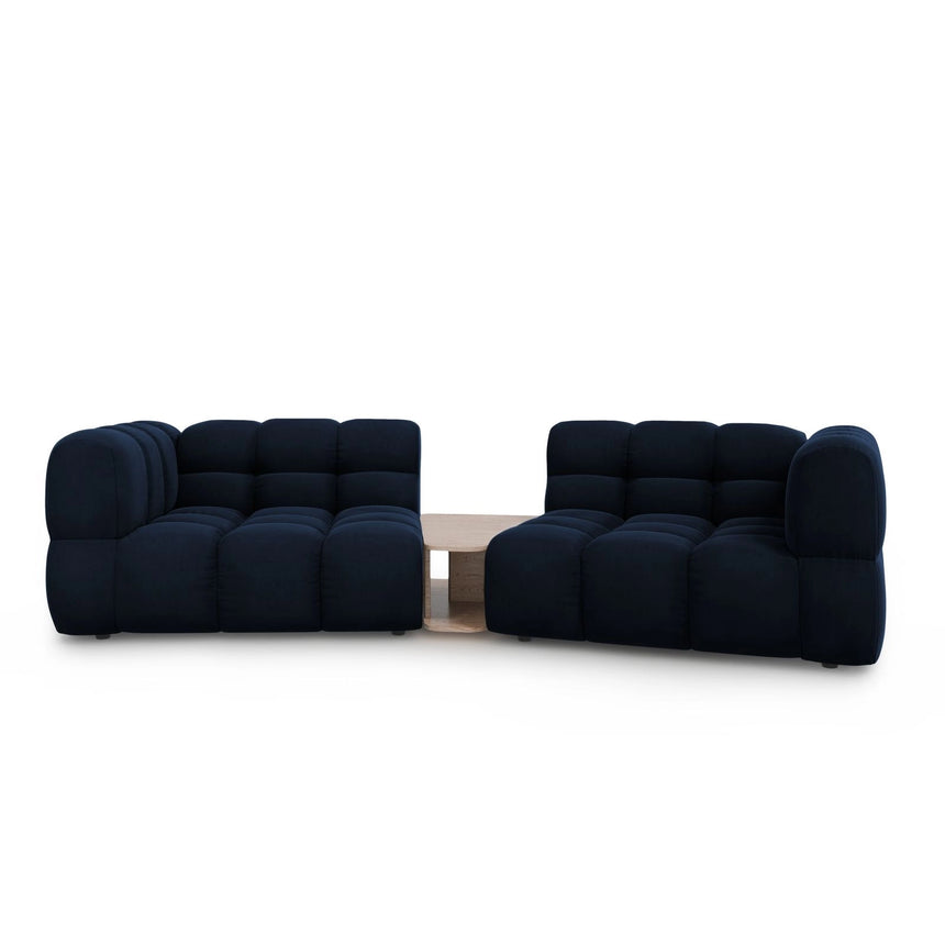Sky Modulares 2-Sitzer Sofa aus Samt in Königsblau (Casino Deep Blue), 280x148 cm von Cosmopolitan Design – Bild 1