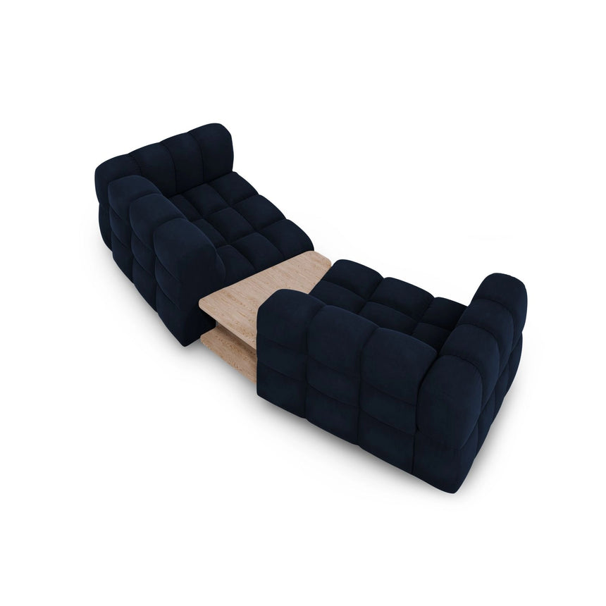 Sky Modulares 2-Sitzer Sofa aus Samt in Königsblau (Casino Deep Blue), 280x148 cm von Cosmopolitan Design – Bild 5