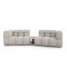 Sky Modulares 2-Sitzer Sofa aus Samt in Leichtes Beige (Casino Pearl), 280x148 cm von Cosmopolitan Design – Bild 1