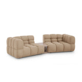 Sky Modulares 2-Sitzer Sofa aus Samt in Sand (Casino Lion), 280x148 cm von Cosmopolitan Design – Bild 3