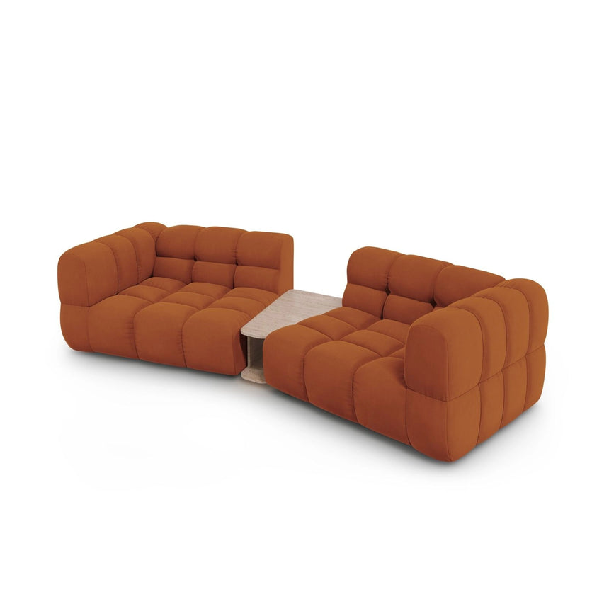 Sky Modulares 2-Sitzer Sofa aus Samt in Terrakotta (Casino Terracota), 280x148 cm von Cosmopolitan Design – Bild 4