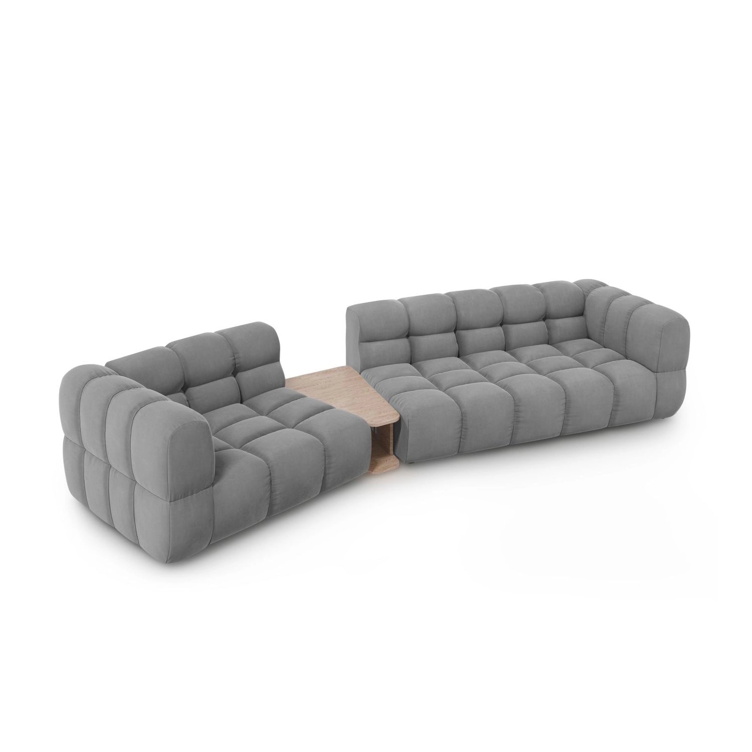 Sky Modulares 3-Sitzer Sofa, Linke Seite, aus Samt, 353x148 cm von Cosmopolitan Design – Bild 4